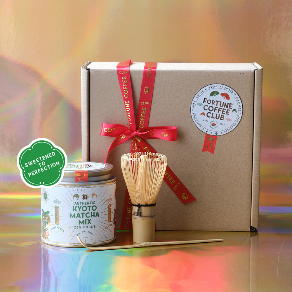 Gift Set - Authentic Kyoto Matcha Powder (Sweetened) 200g