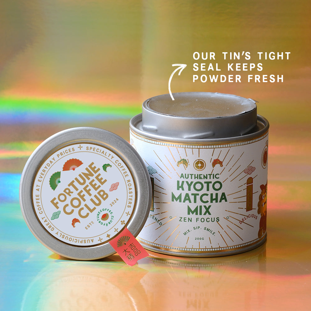 Gift Set - Authentic Kyoto Matcha Powder (Sweetened) 200g
