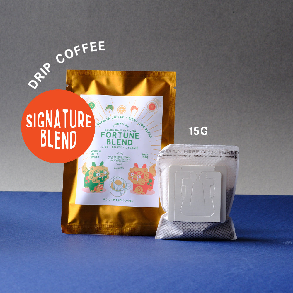 Fortune 8 Drip Coffee Bags in a pouch / 15g each