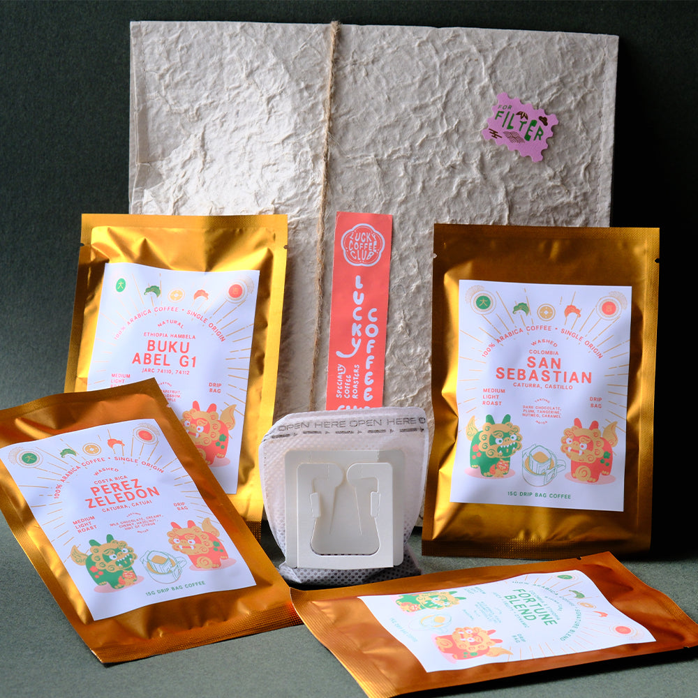 Fortune 8 Drip Coffee Bags in a pouch / 15g each