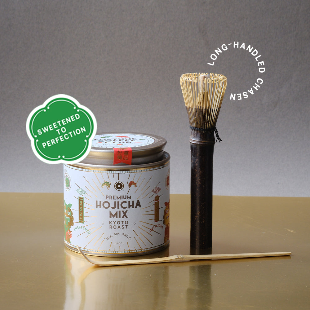 Gift Set B- Toasty Hojicha Powder (Sweetened) 200g