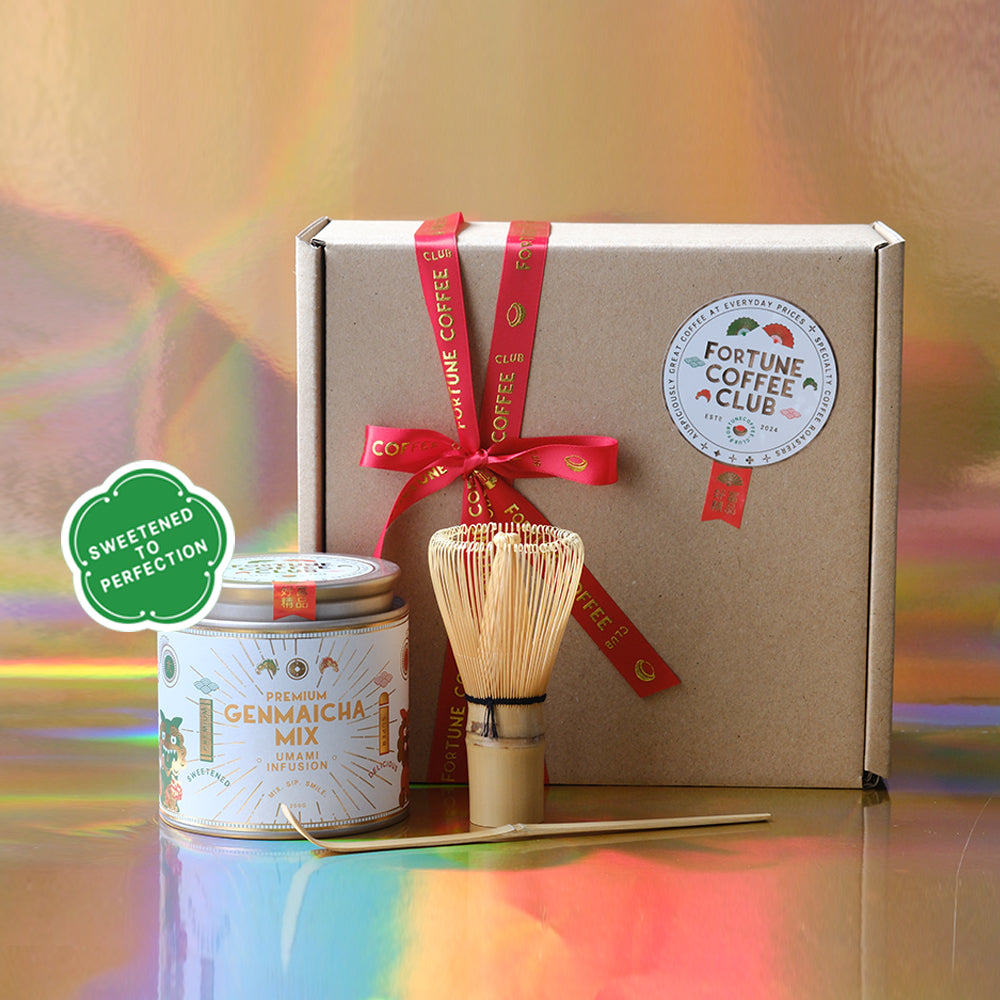 Gift Set - Toasted Genmaicha Powder (Sweetened) 200g