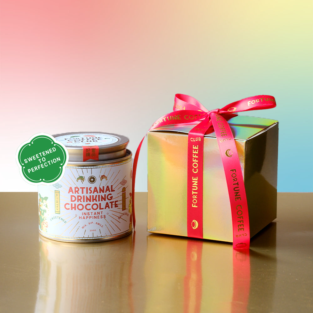 Gift Box - Artisanal Drinking Chocolate Powder (Sweetened) 200g